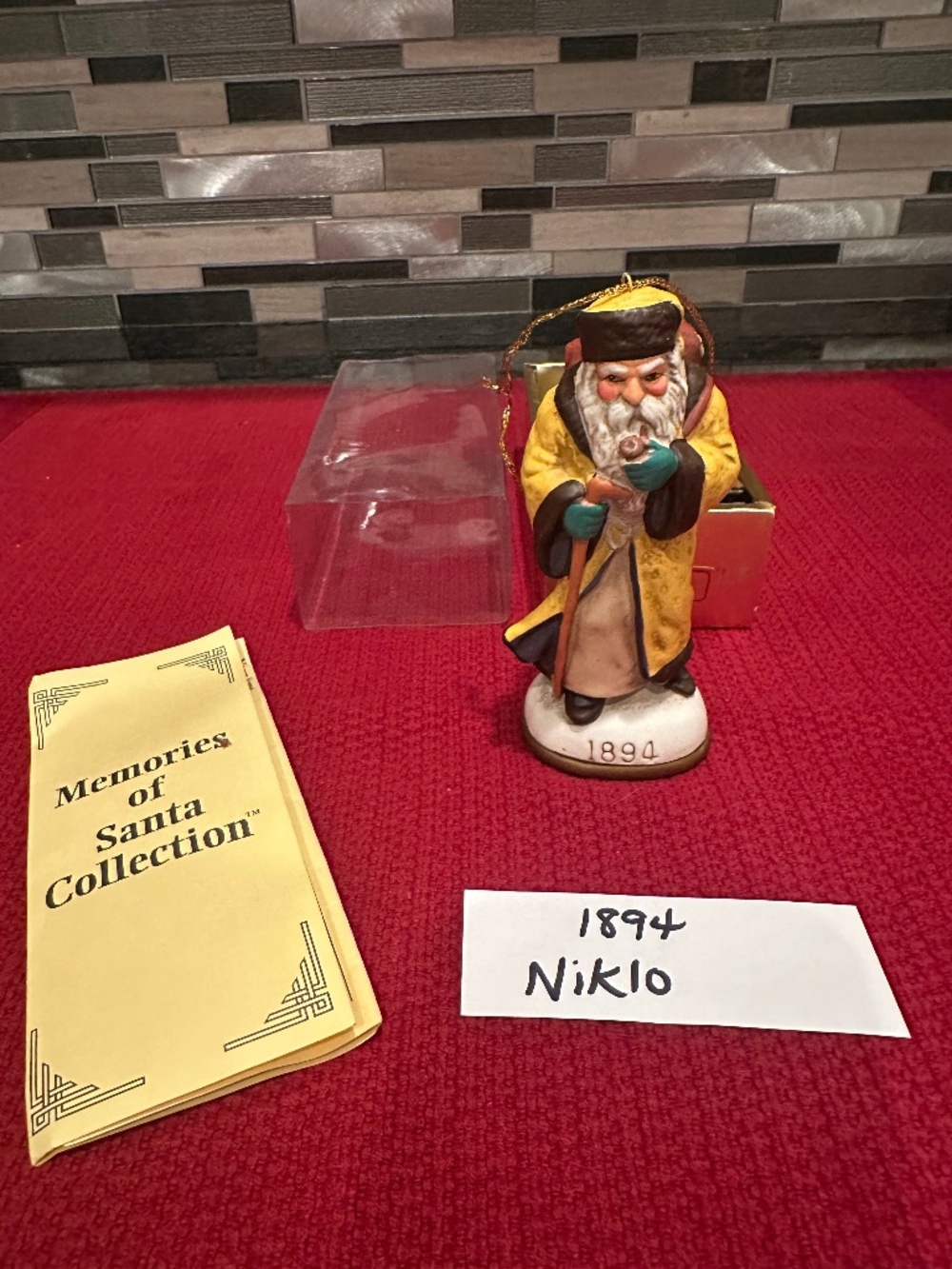 Vintage Memories of Santa 1894 Niklo Santa Christmas Ornament Boxed